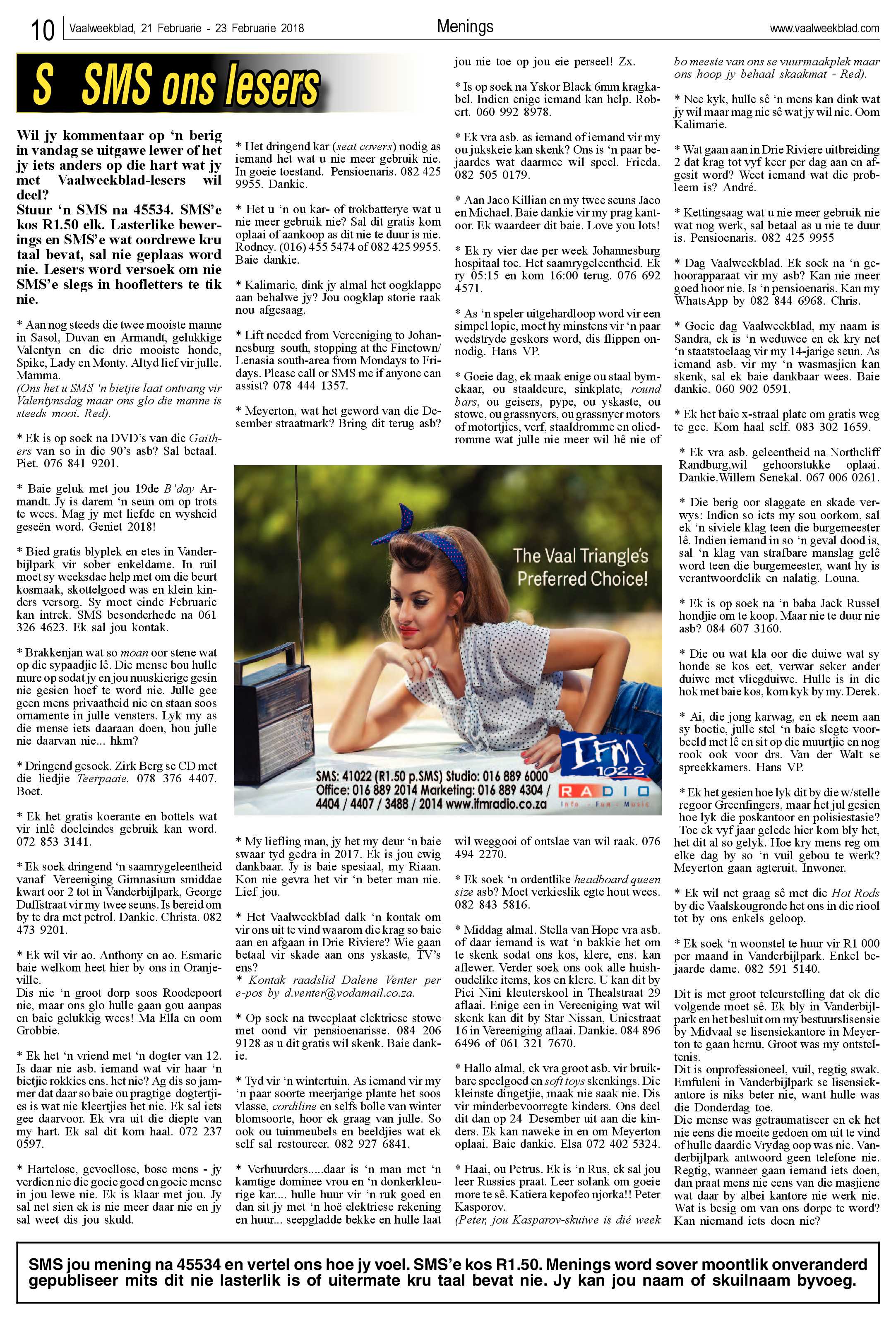 Vaalweekblad 21 – 26 Februarie 2018 page 10