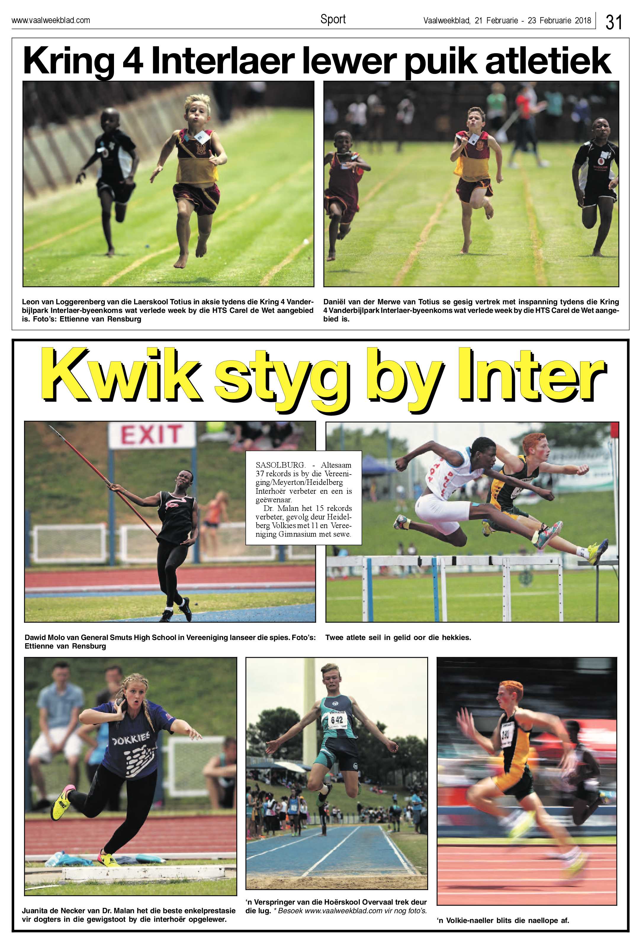 Vaalweekblad 21 – 26 Februarie 2018 page 31