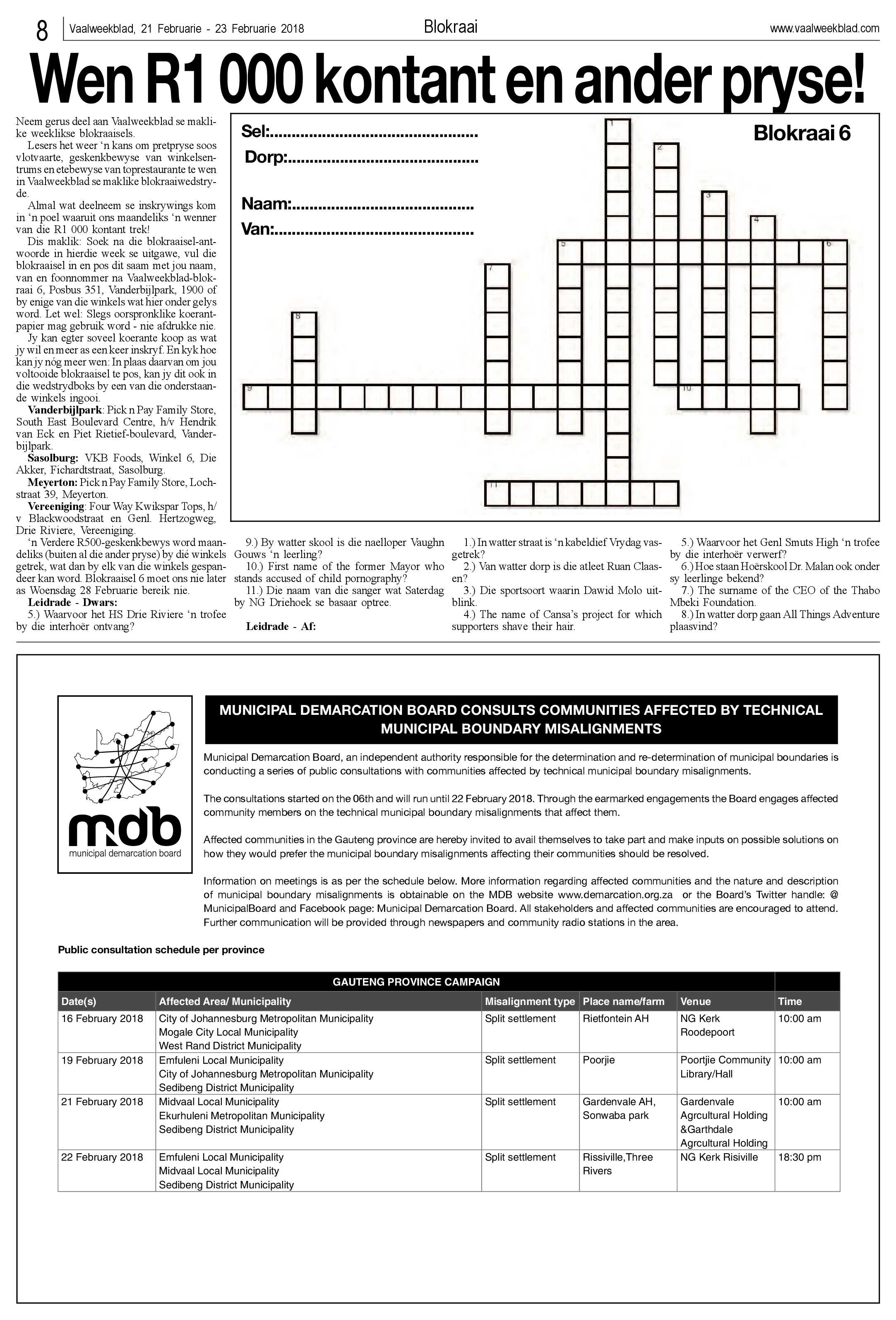 Vaalweekblad 21 – 26 Februarie 2018 page 8