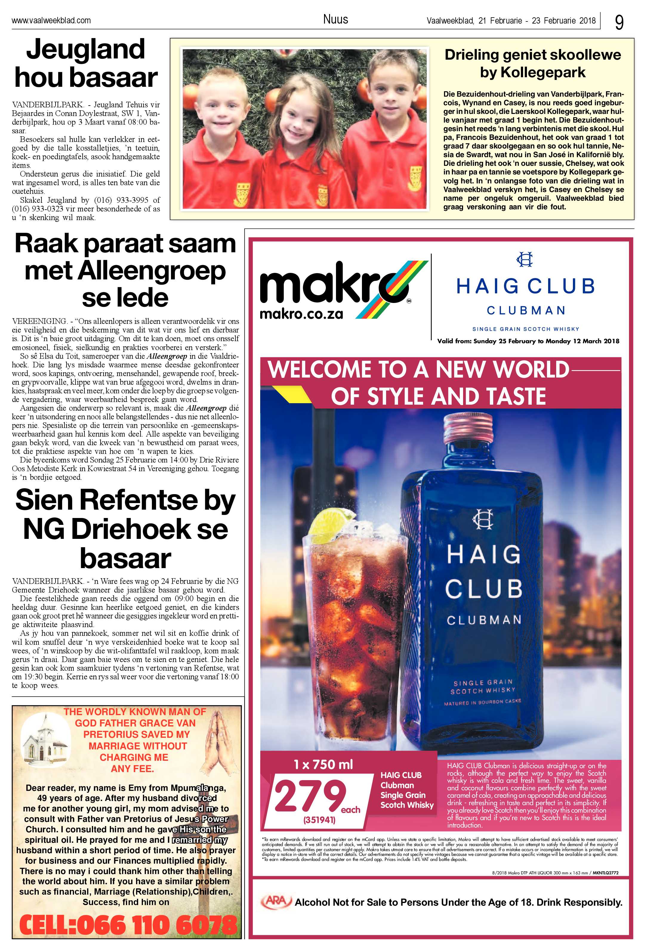 Vaalweekblad 21 – 26 Februarie 2018 page 9