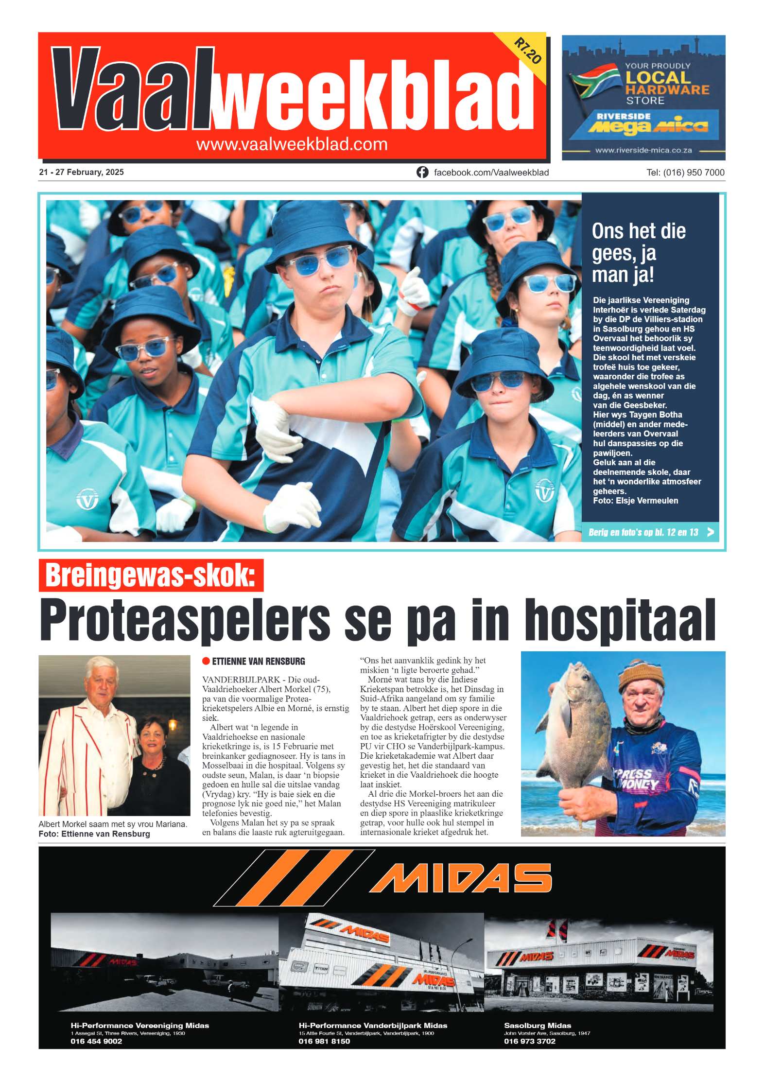 Vaalweekblad 21 – 27 February, 2025 page 1