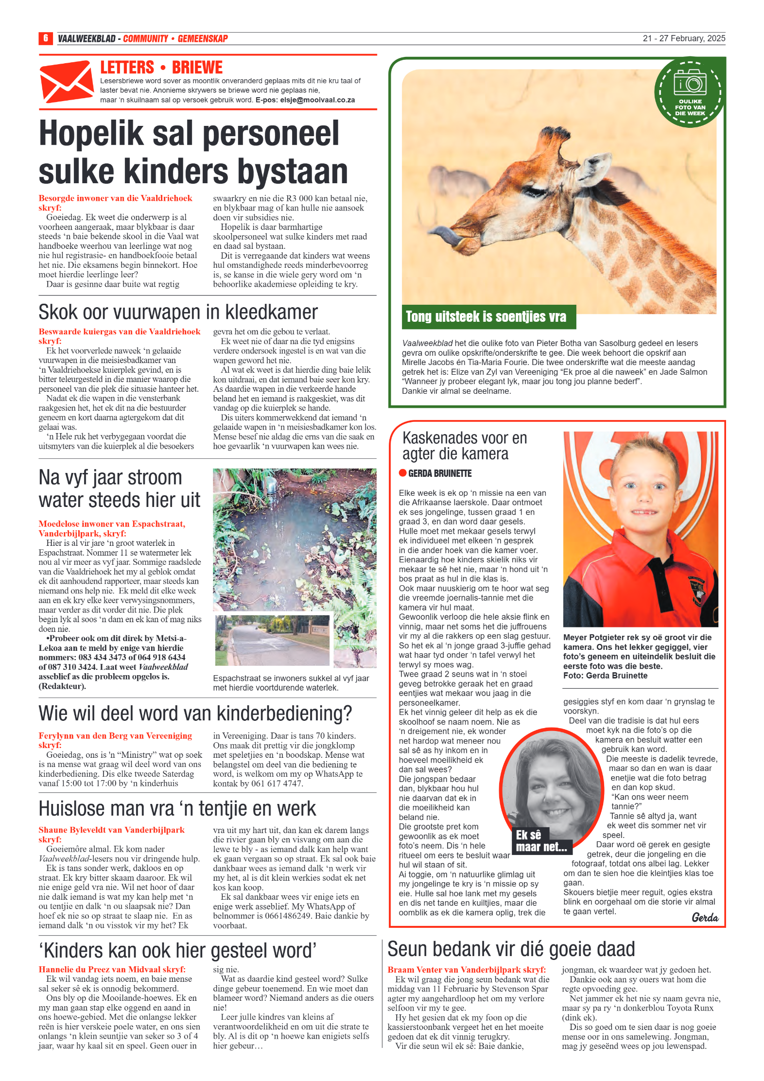 Vaalweekblad 21 – 27 February, 2025 page 6