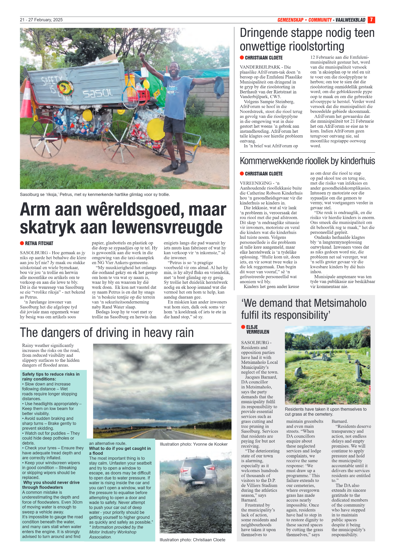 Vaalweekblad 21 – 27 February, 2025 page 7