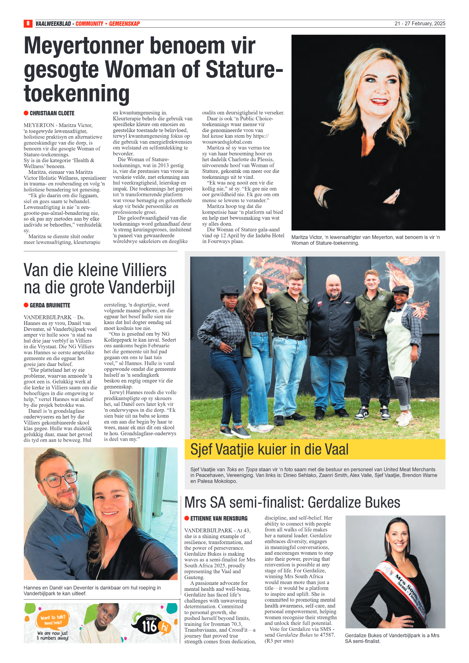 Vaalweekblad 21 – 27 February, 2025 page 8