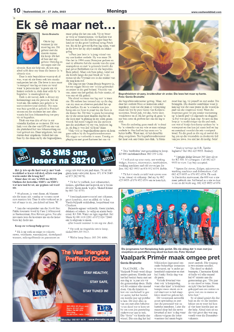 Vaalweekblad, 21 – 27 Julie, 2023 page 10