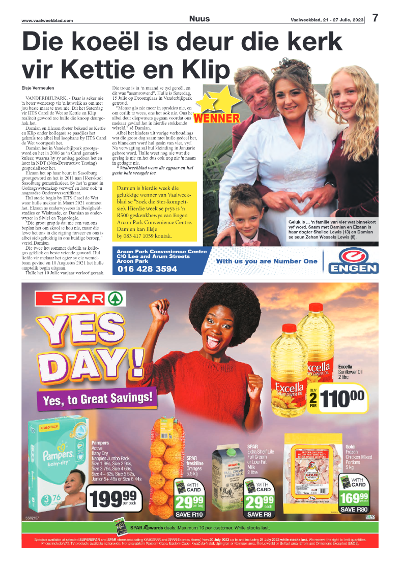 Vaalweekblad, 21 – 27 Julie, 2023 page 7