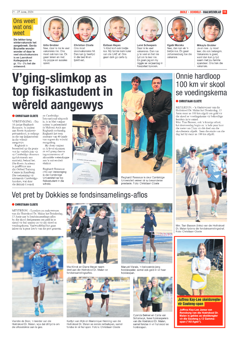Vaalweekblad 21 – 27 June, 2024 page 11