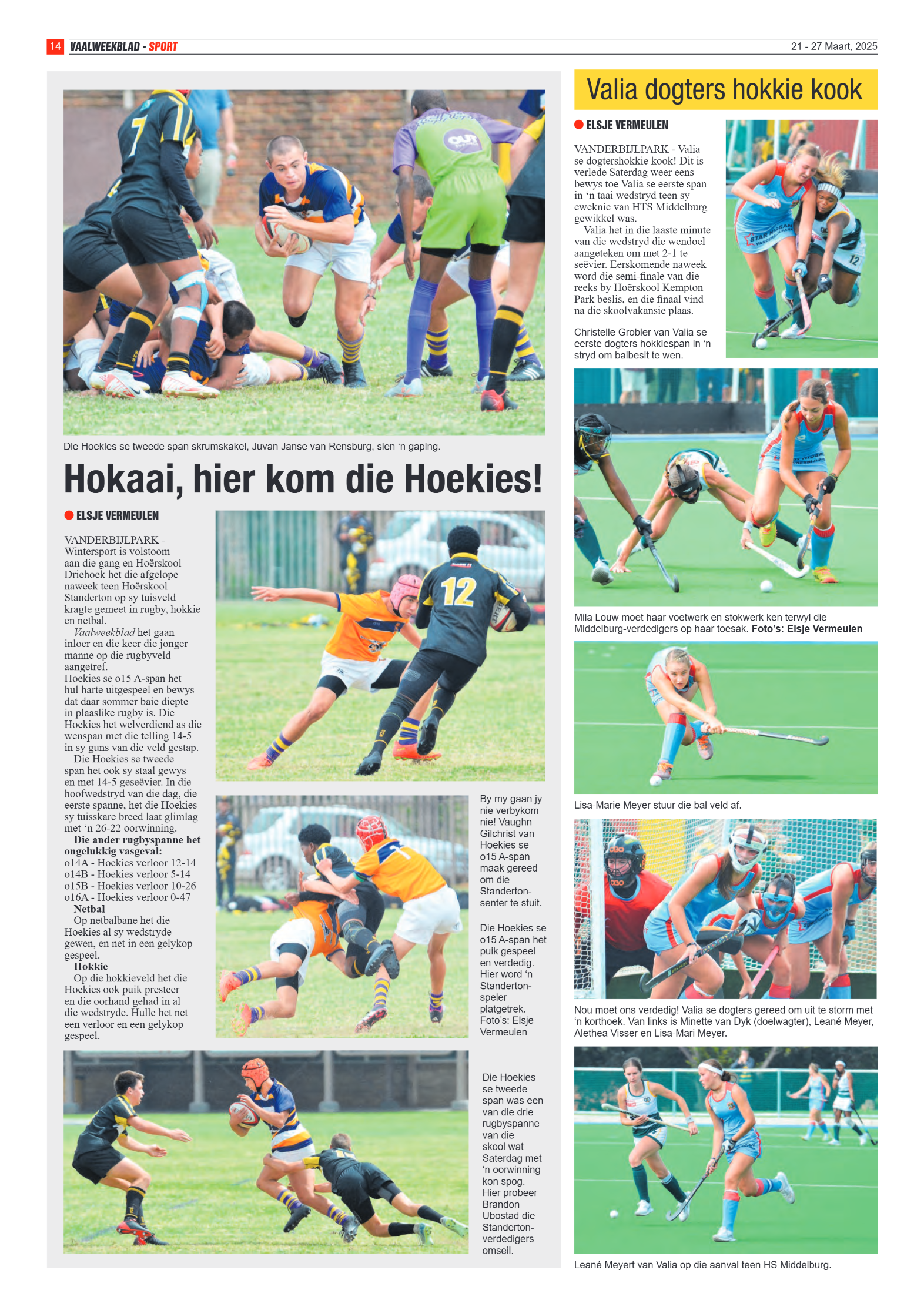 Vaalweekblad  21 – 27 Maart, 2025 page 14