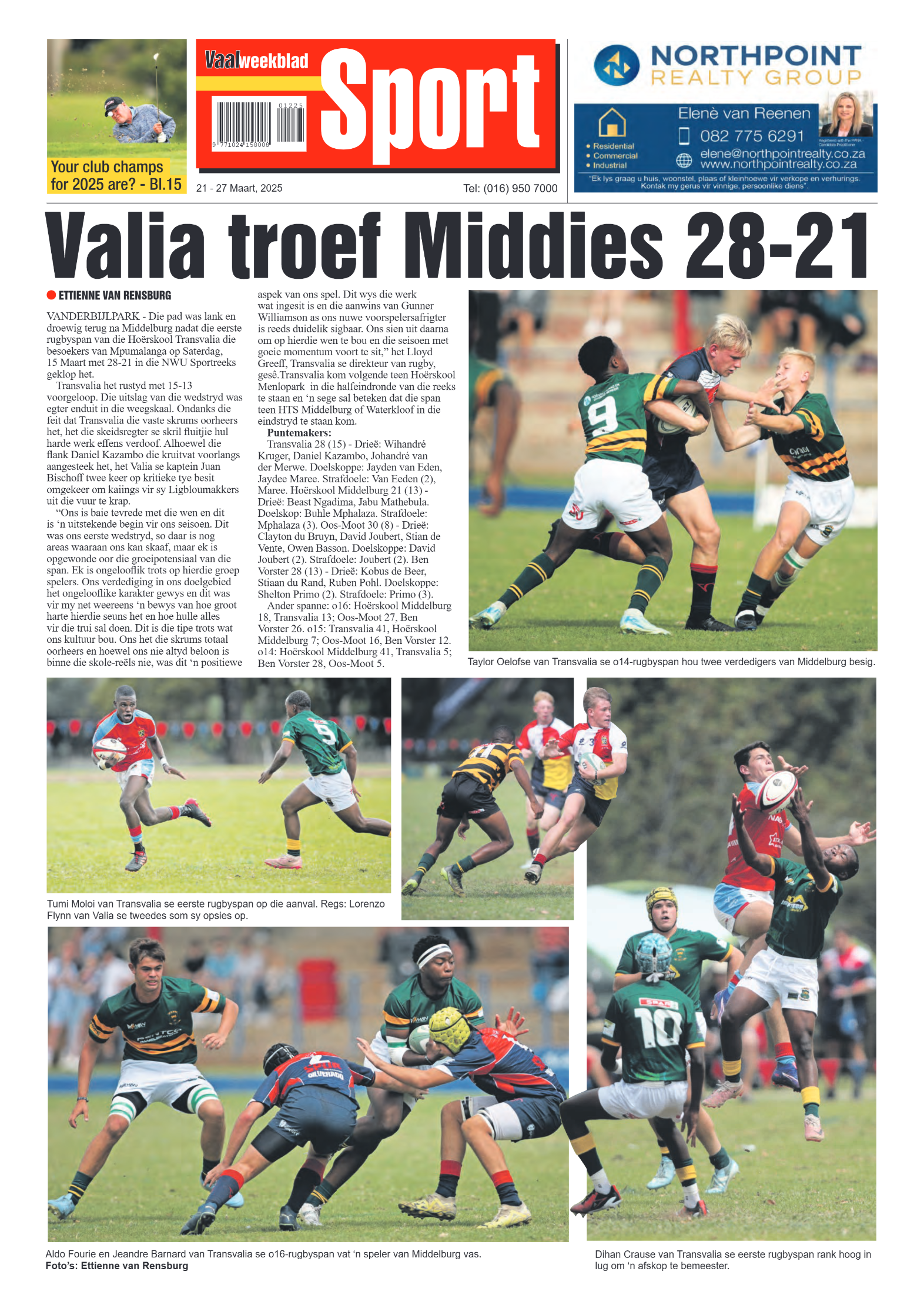 Vaalweekblad  21 – 27 Maart, 2025 page 16