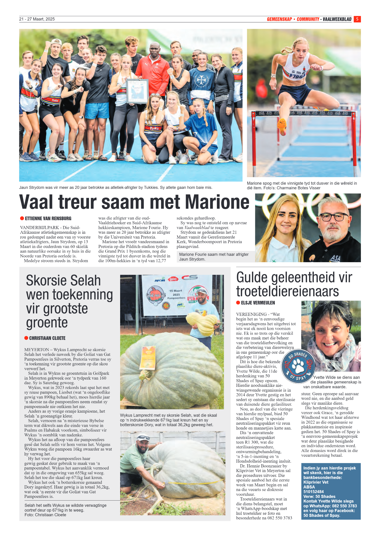 Vaalweekblad  21 – 27 Maart, 2025 page 5