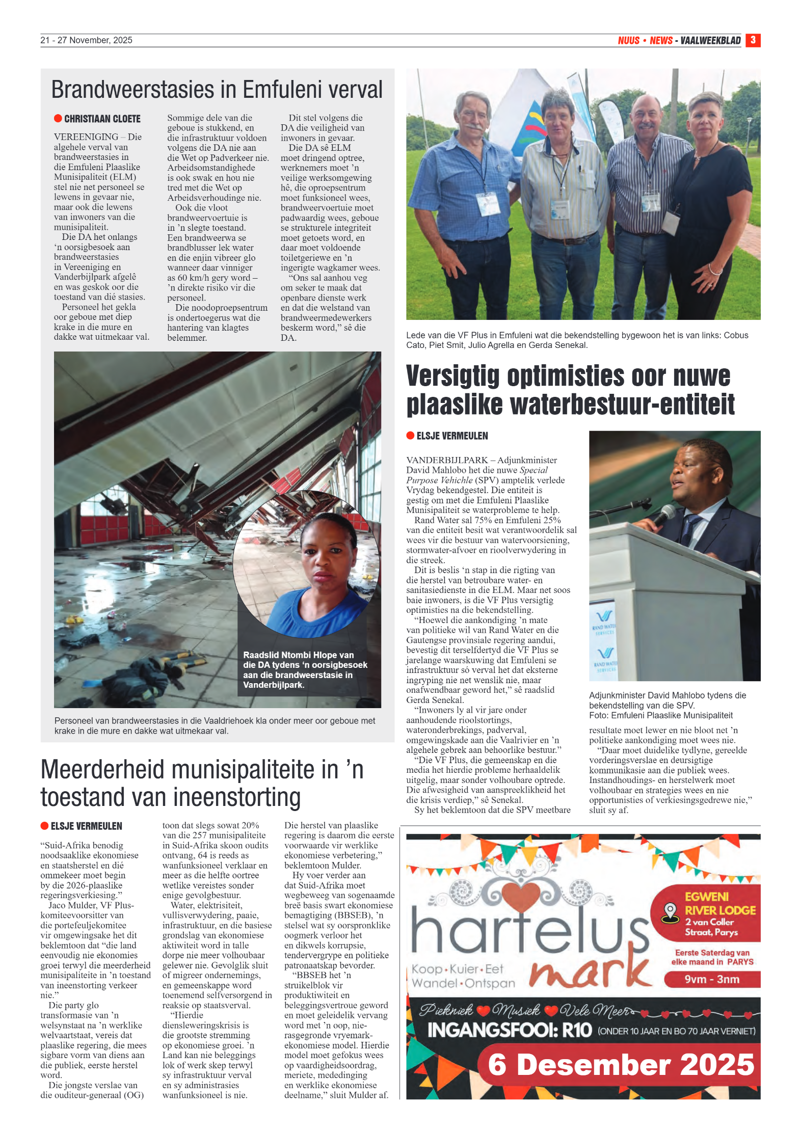 Vaalweekblad 21 – 27 November, 2025 page 3