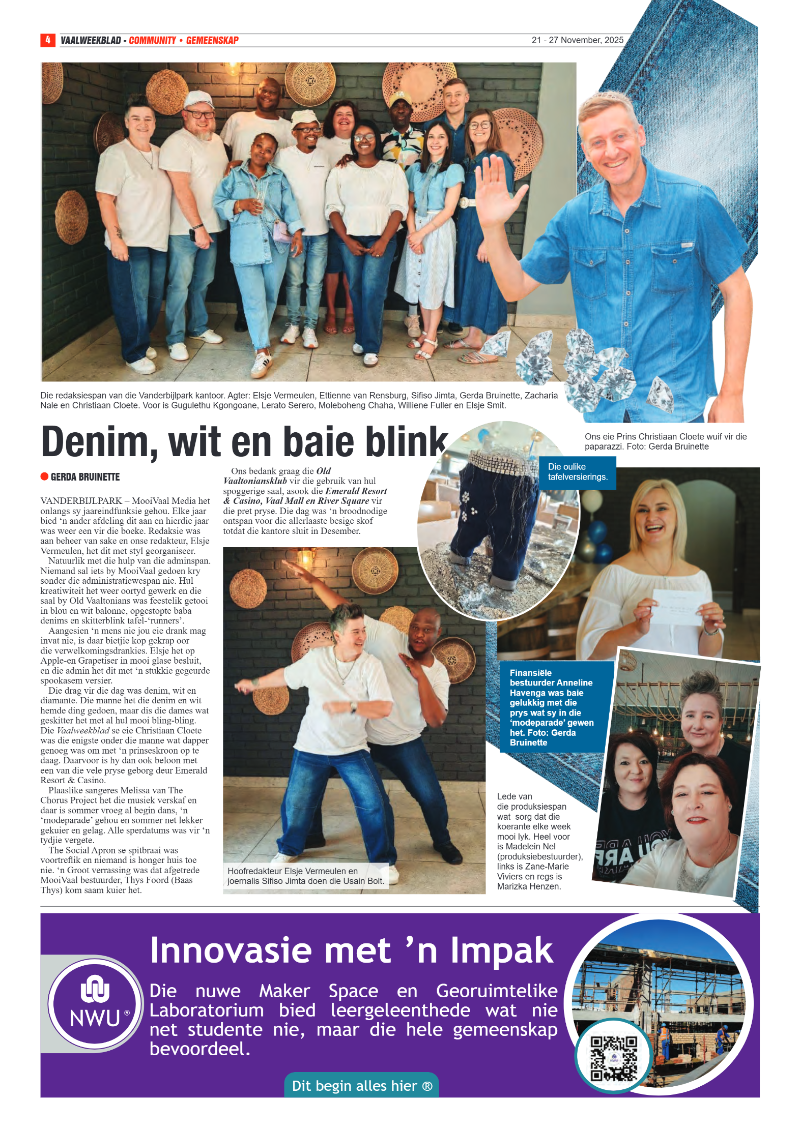 Vaalweekblad 21 – 27 November, 2025 page 4
