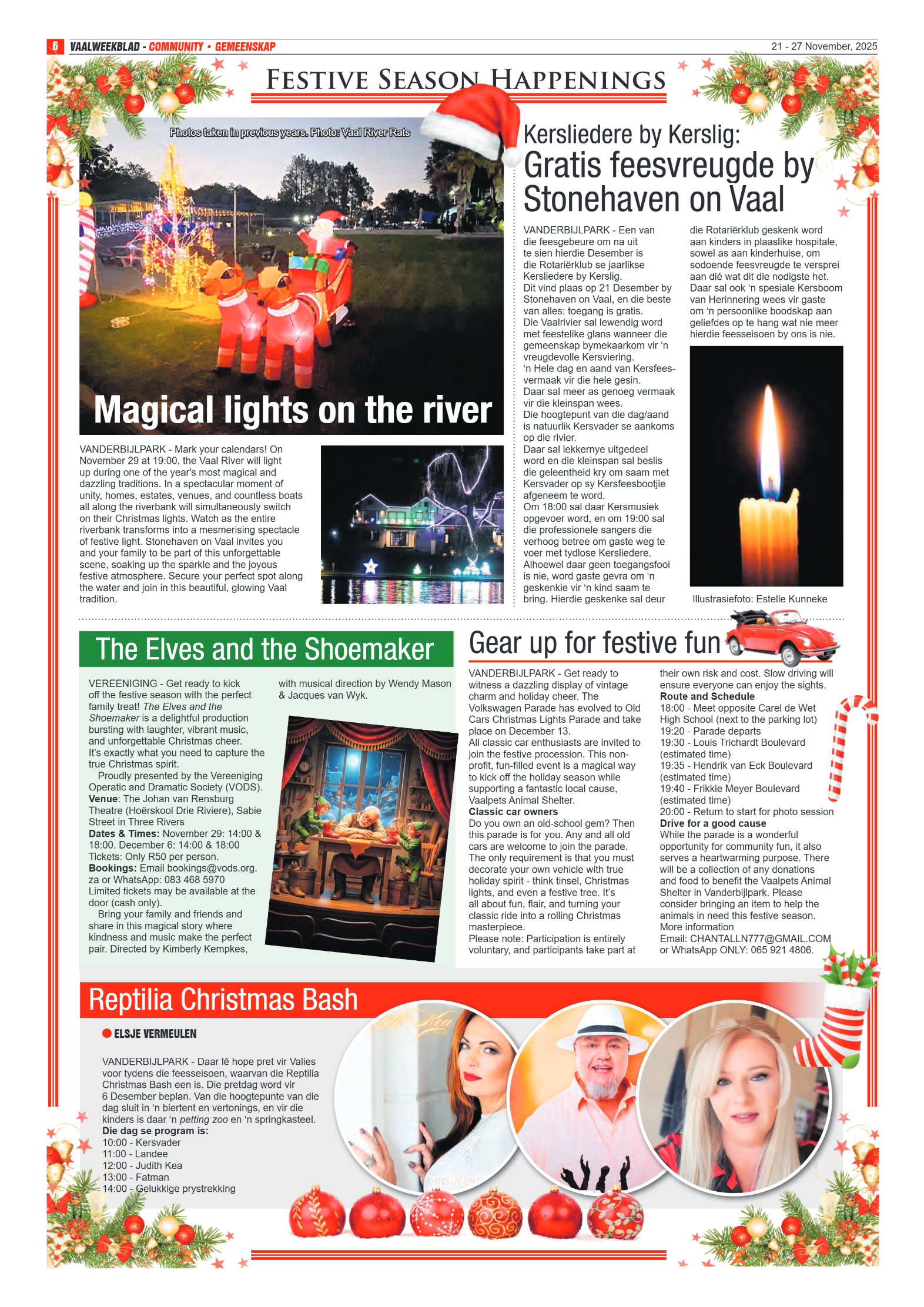 Vaalweekblad 21 – 27 November, 2025 page 6