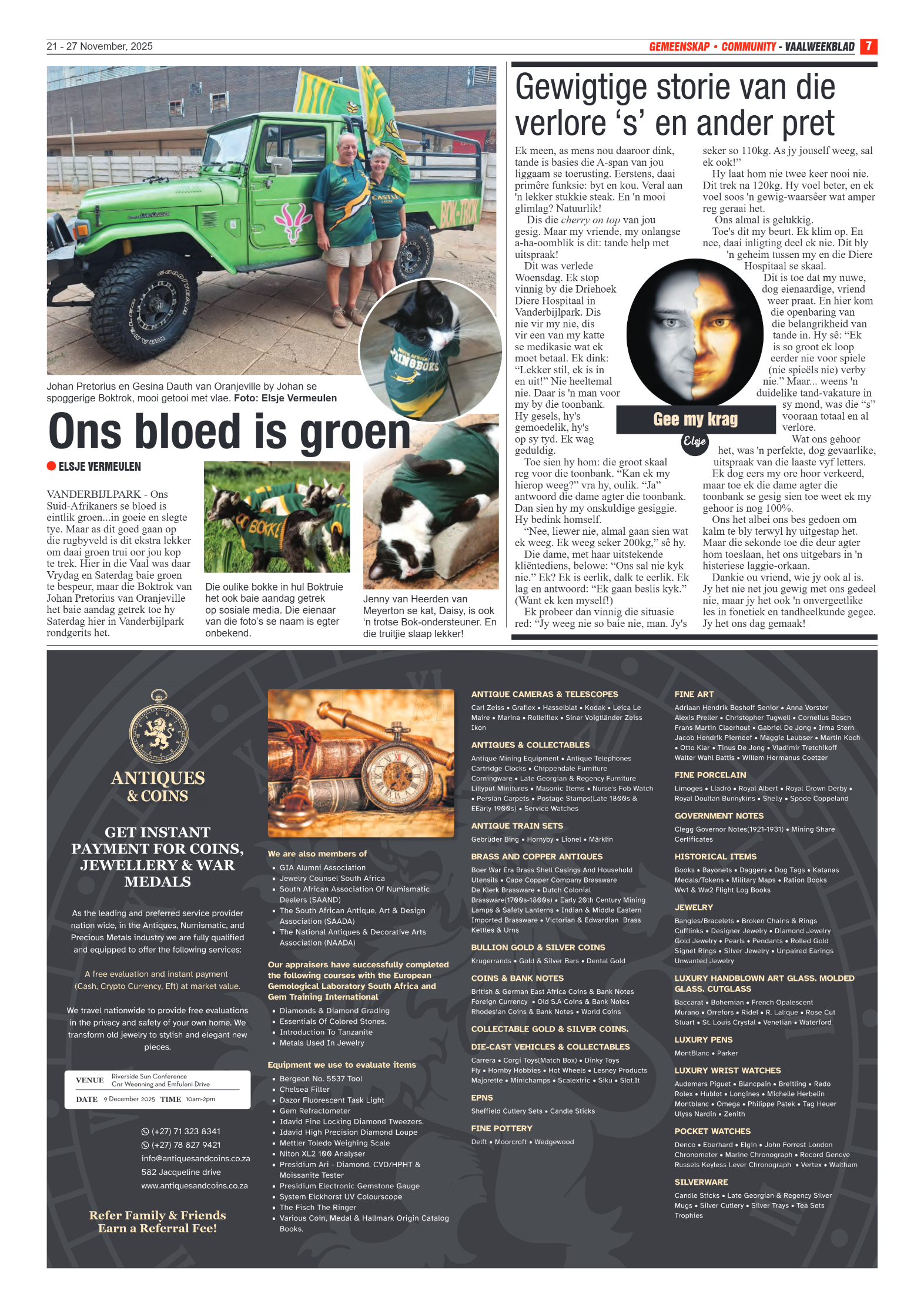 Vaalweekblad 21 – 27 November, 2025 page 7