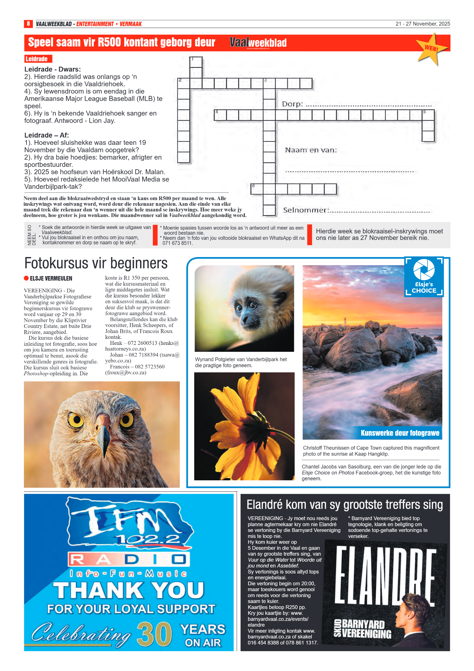 Vaalweekblad 21 – 27 November, 2025 page 8