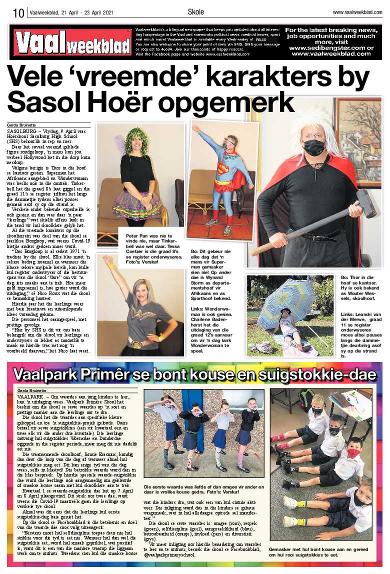 Vaalweekblad, 21 April – 23 April 2021 page 10