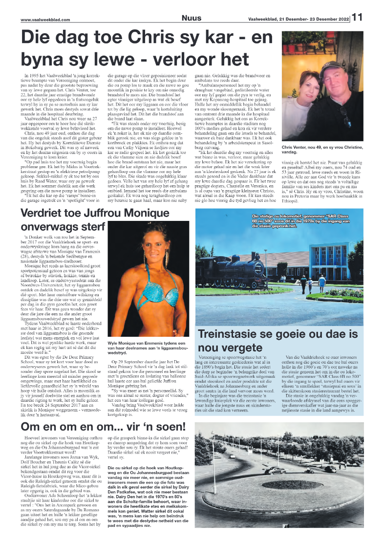 Vaalweekblad, 21 Desember- 23 Desember 2022 page 11