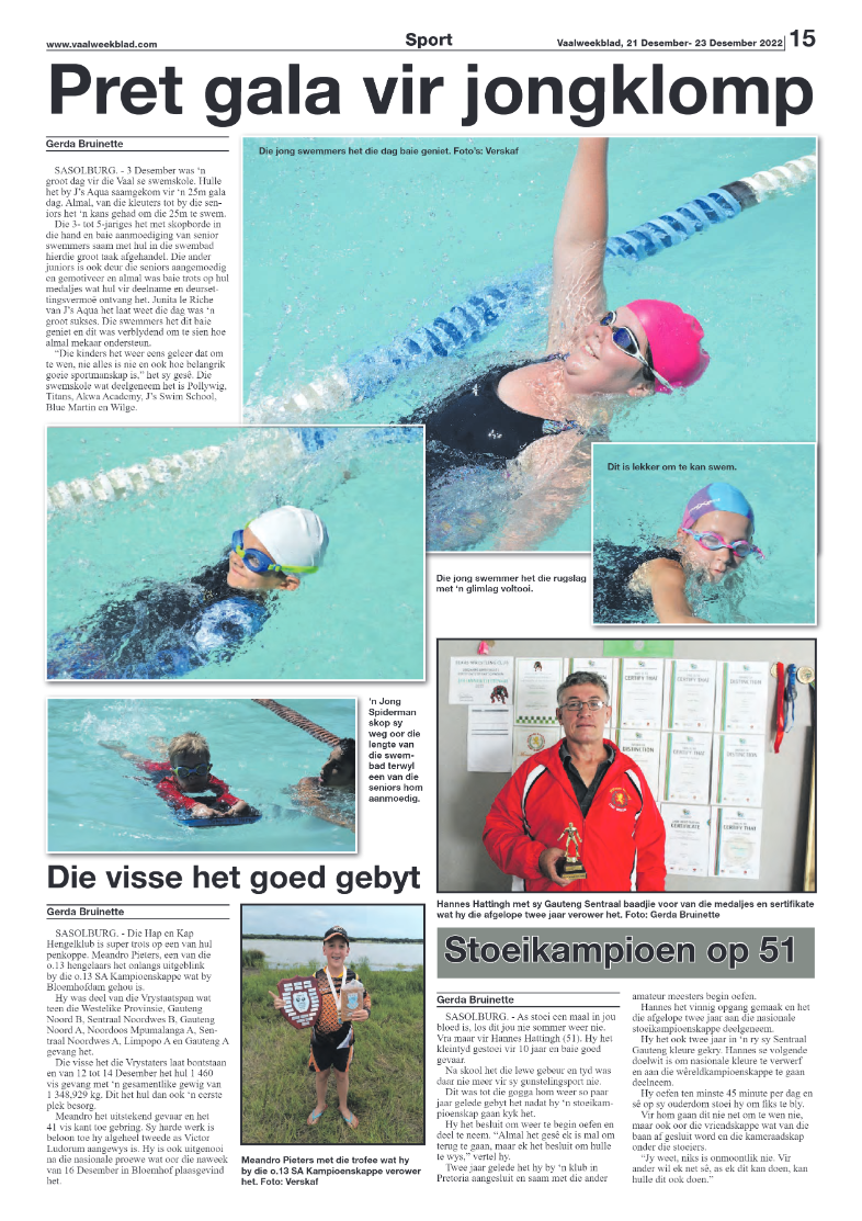 Vaalweekblad, 21 Desember- 23 Desember 2022 page 15