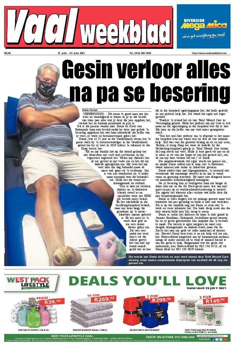 Vaalweekblad, 21 Julie – 23 Julie 2021 page 1
