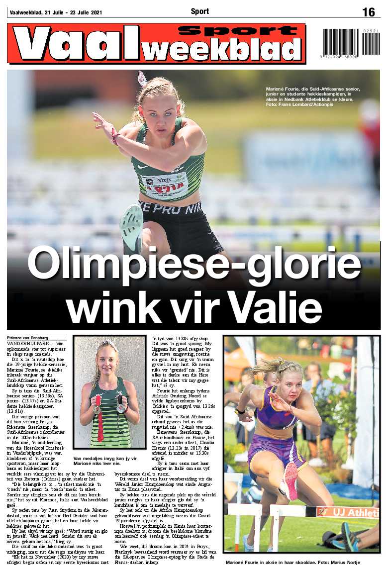 Vaalweekblad, 21 Julie – 23 Julie 2021 page 16