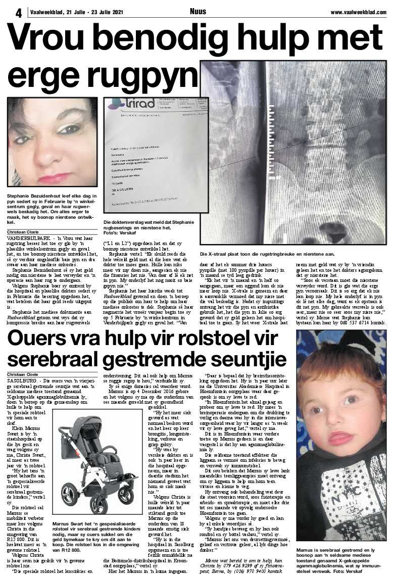 Vaalweekblad, 21 Julie – 23 Julie 2021 page 4