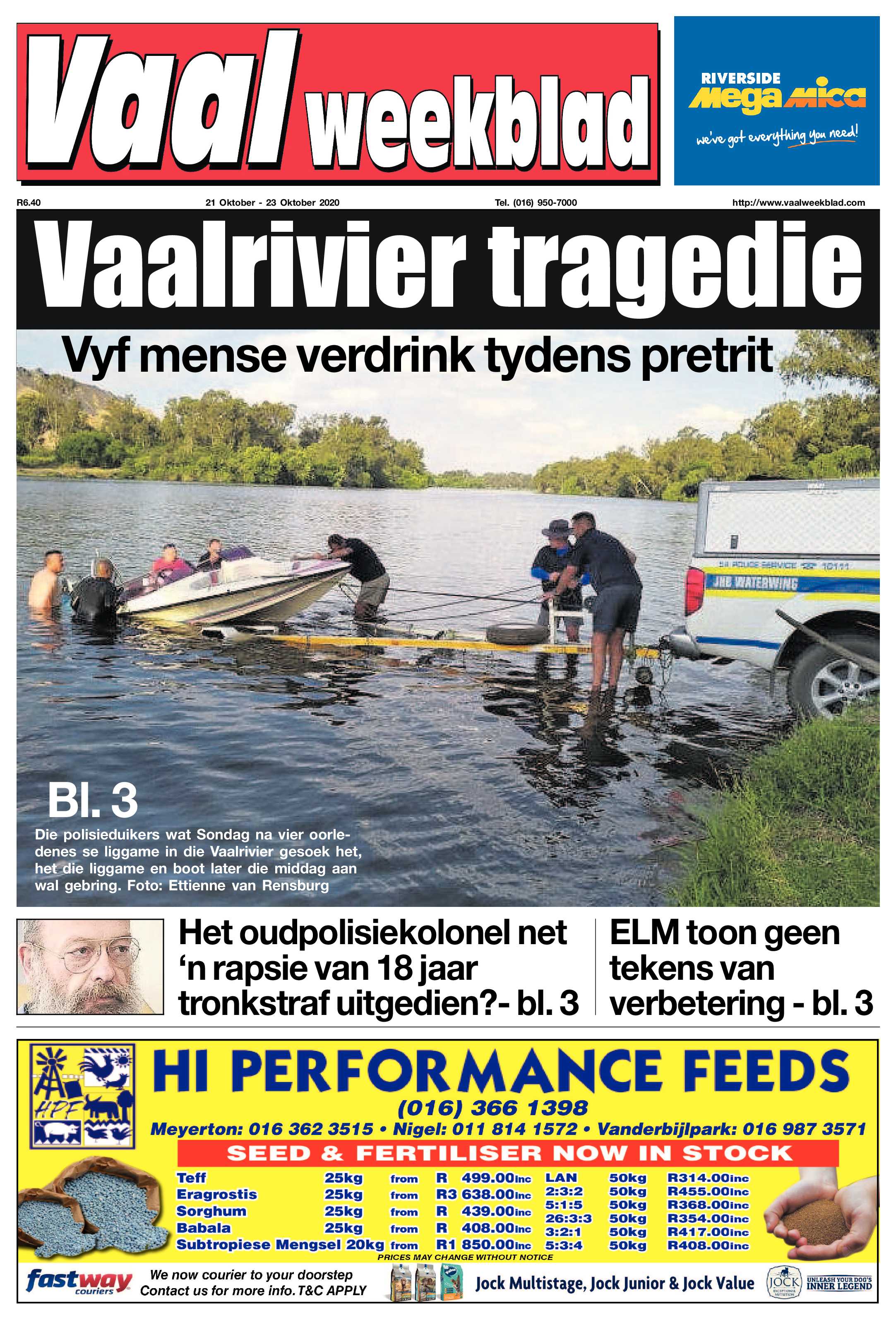Vaalweekblad 21 Oktober – 23 Oktober 2020 page 1