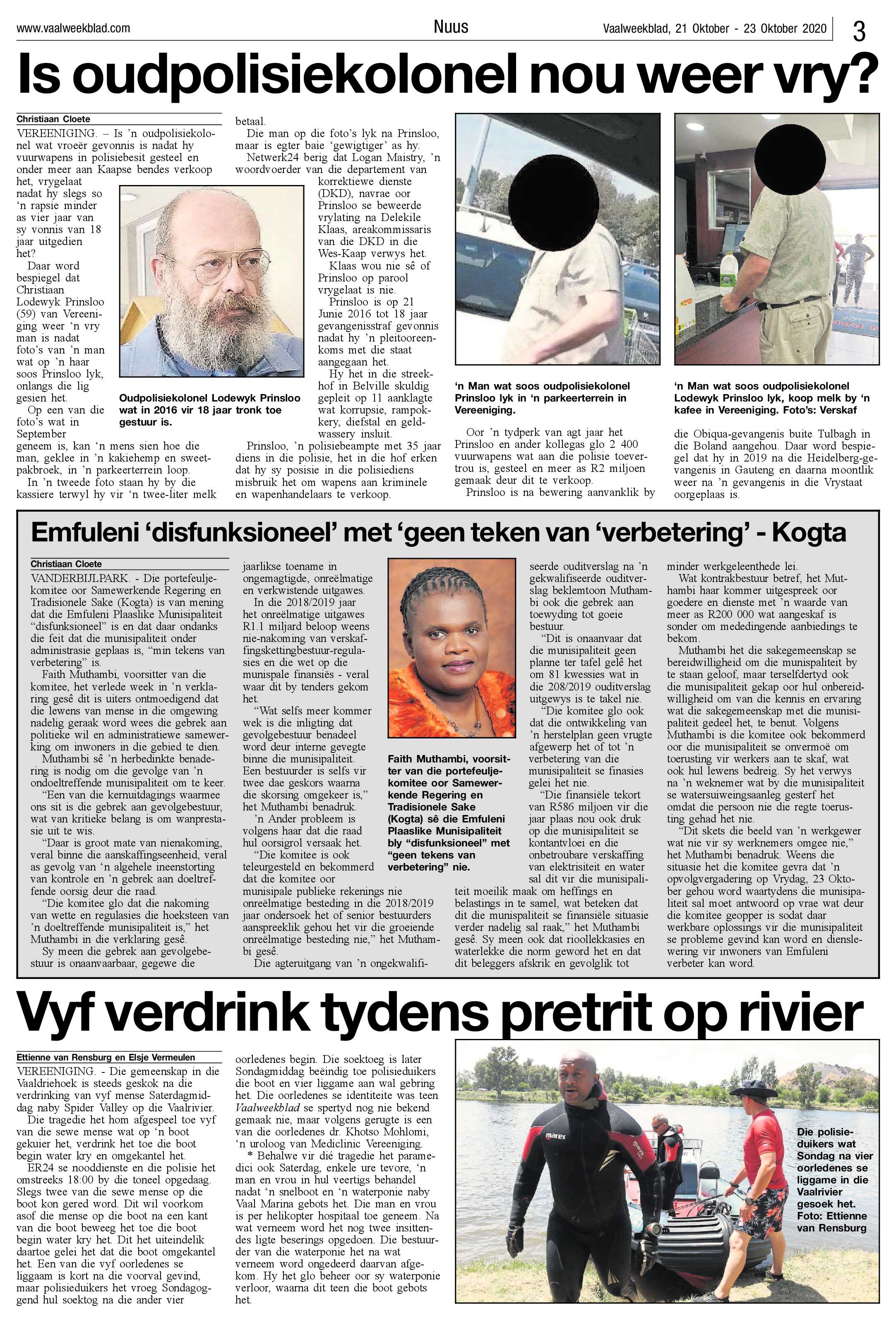 Vaalweekblad 21 Oktober – 23 Oktober 2020 page 3