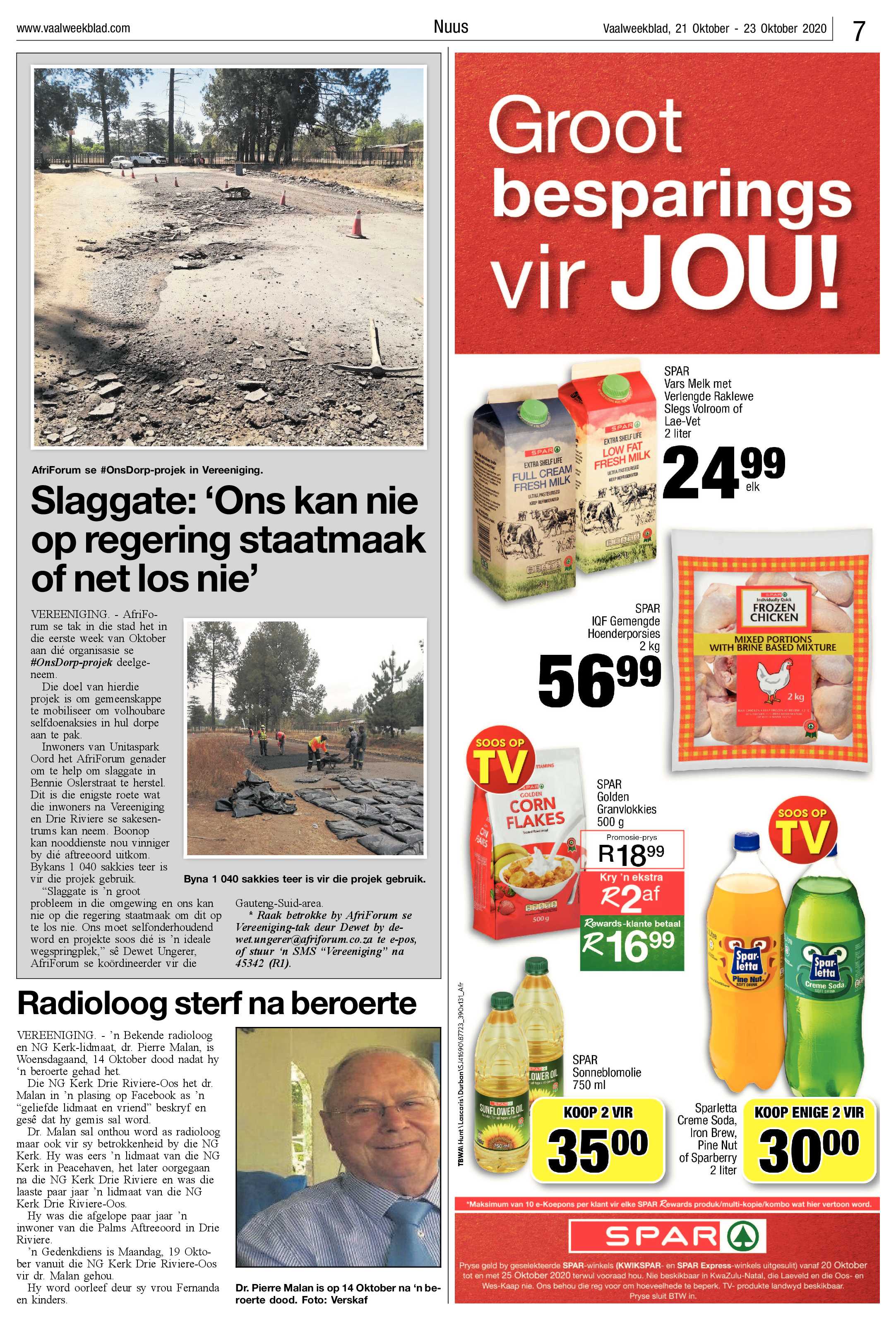 Vaalweekblad 21 Oktober – 23 Oktober 2020 page 7