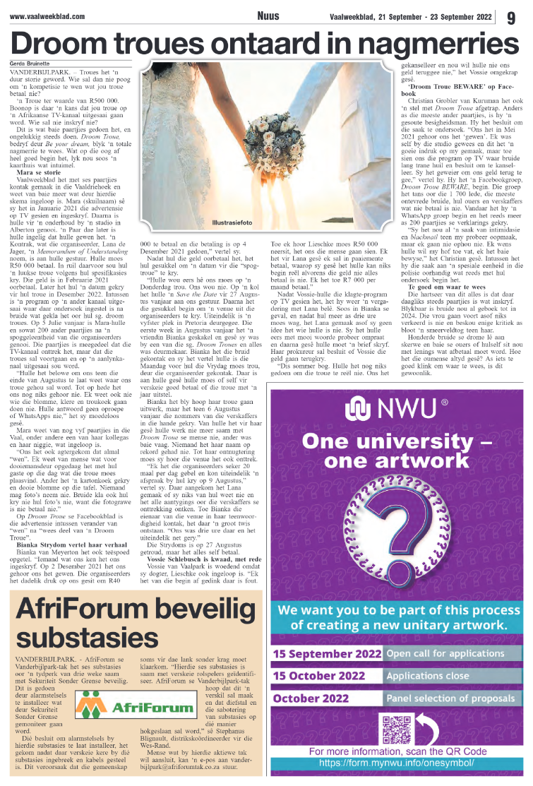 Vaalweekblad, 21 September – 23 September 2022 page 15