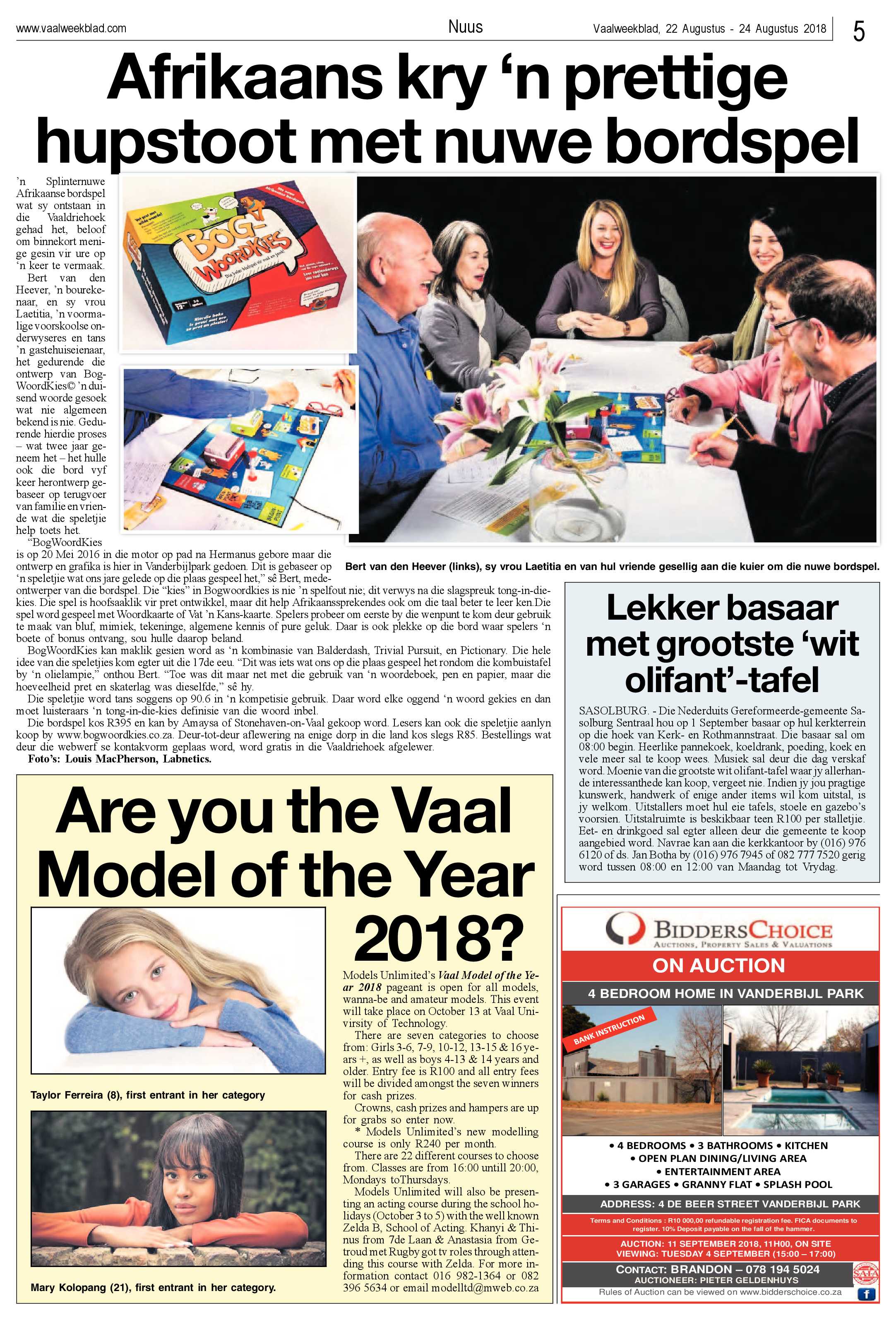 Vaalweekblad 22 – 24 Augustus 2018 page 5