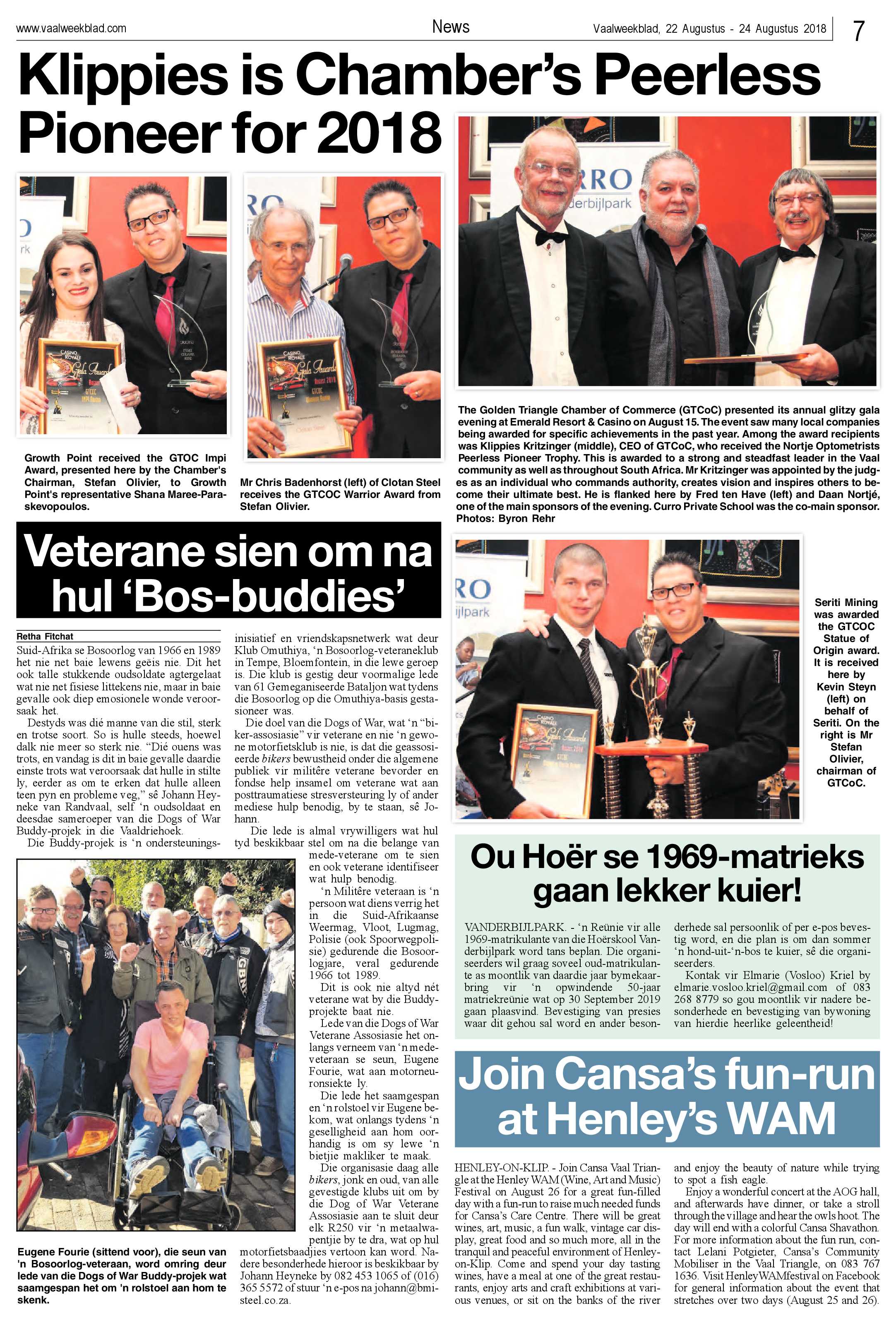 Vaalweekblad 22 – 24 Augustus 2018 page 7