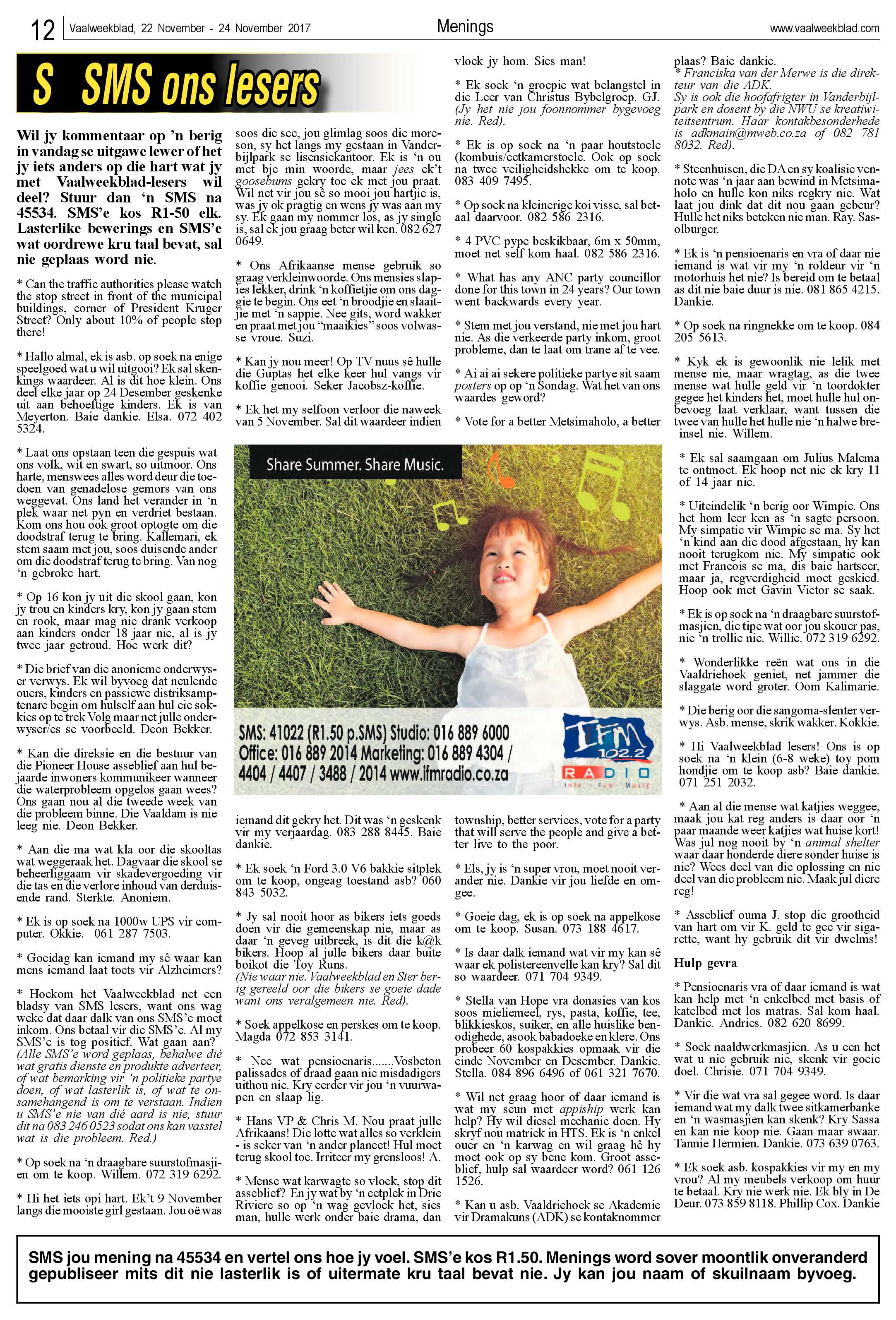 Vaalweekblad 22 – 24 November 2017 page 12
