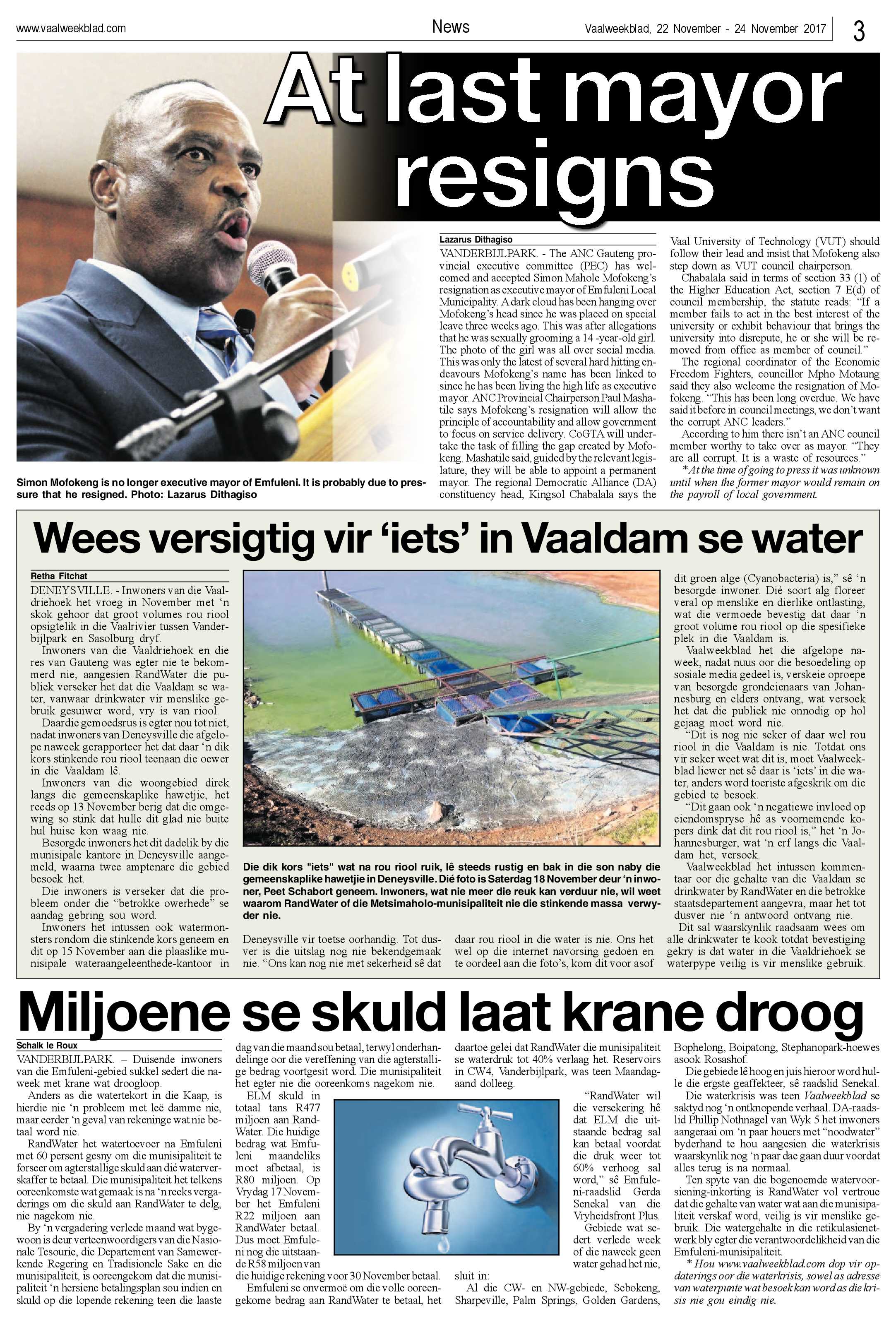 Vaalweekblad 22 – 24 November 2017 page 3