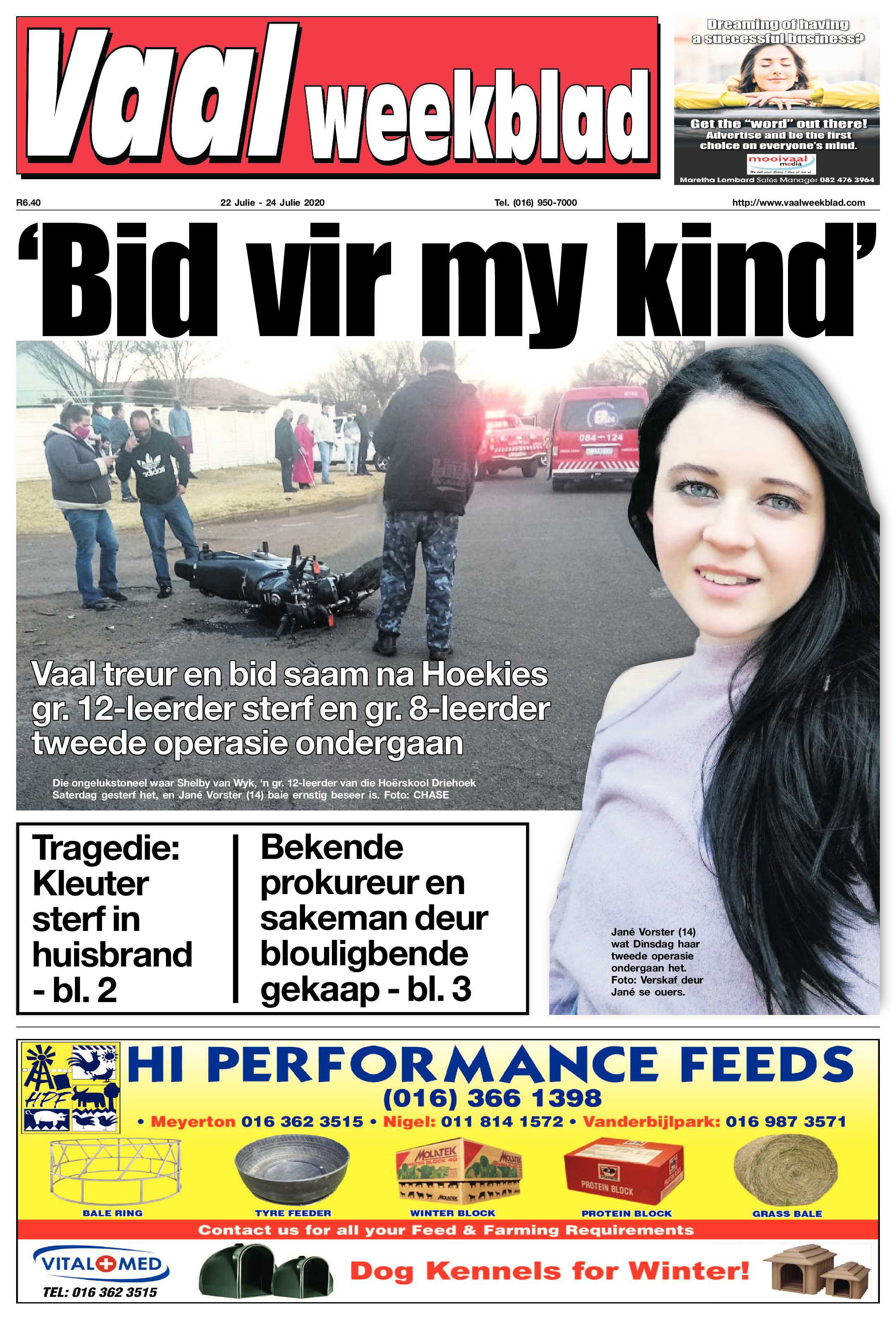 Vaalweekblad 22 Julie – 24 Julie 2020 page 1