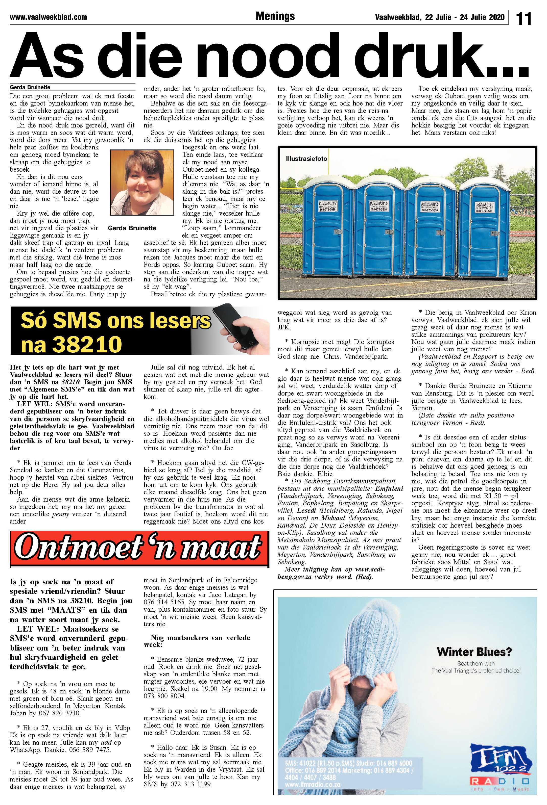 Vaalweekblad 22 Julie – 24 Julie 2020 page 11
