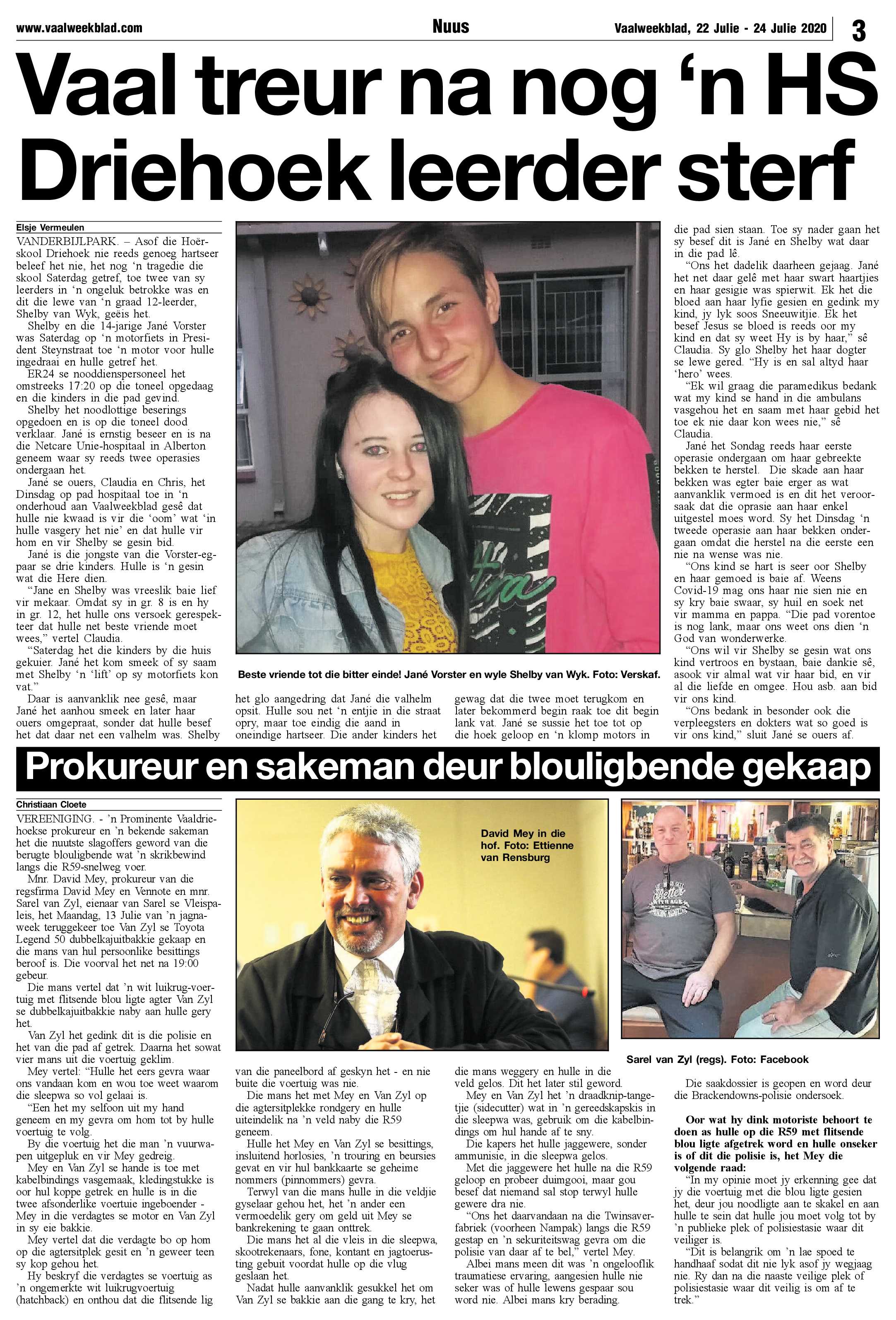 Vaalweekblad 22 Julie – 24 Julie 2020 page 3