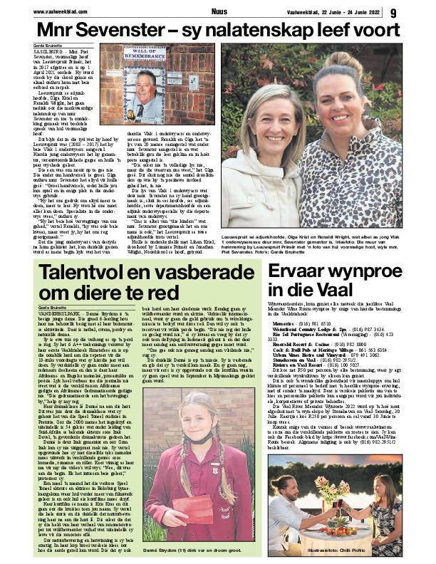 Vaalweekblad, 22 Junie – 24 Junie 2022 page 13