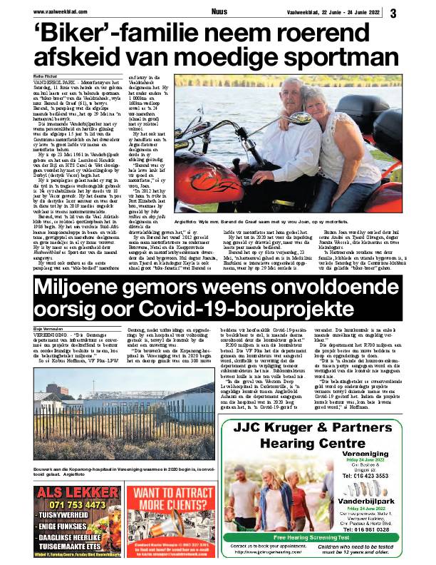 Vaalweekblad, 22 Junie – 24 Junie 2022 page 3