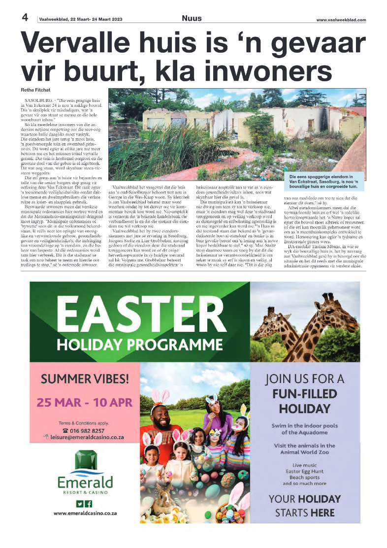 Vaalweekblad, 22 Maart- 24 Maart 2023 page 4