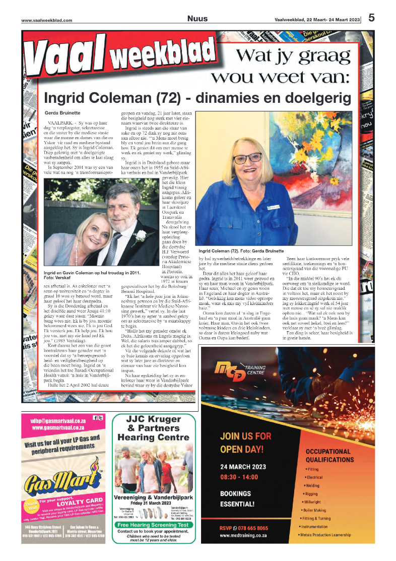 Vaalweekblad, 22 Maart- 24 Maart 2023 page 5