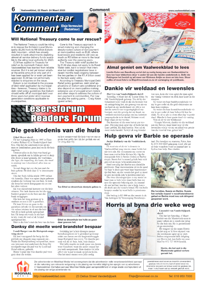 Vaalweekblad, 22 Maart- 24 Maart 2023 page 6