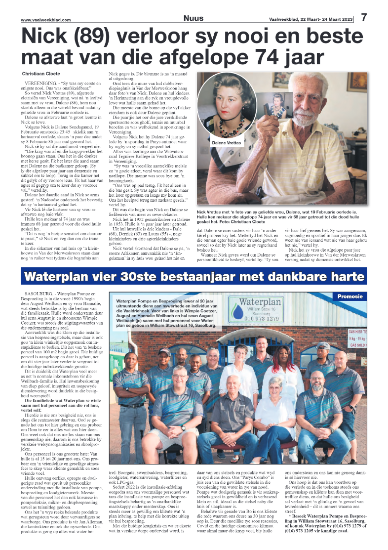 Vaalweekblad, 22 Maart- 24 Maart 2023 page 7