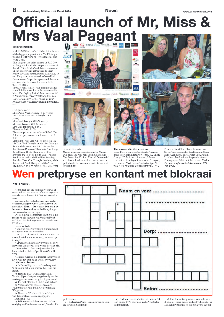 Vaalweekblad, 22 Maart- 24 Maart 2023 page 8