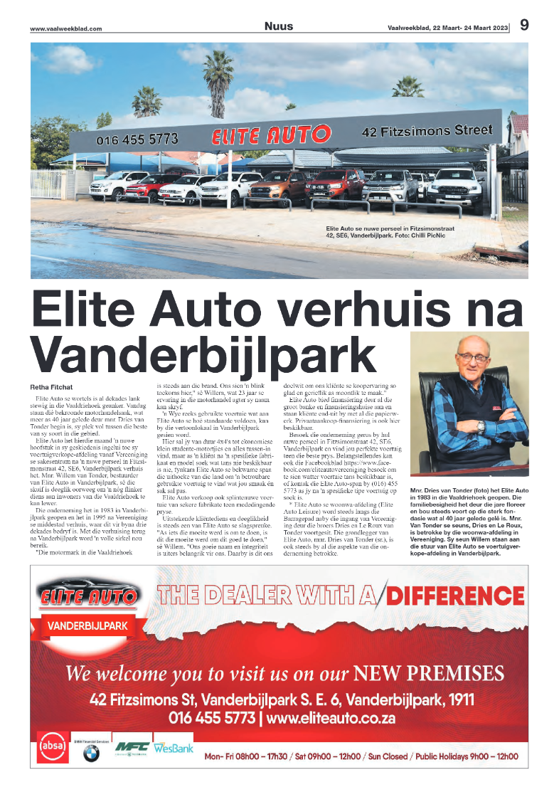 Vaalweekblad, 22 Maart- 24 Maart 2023 page 9