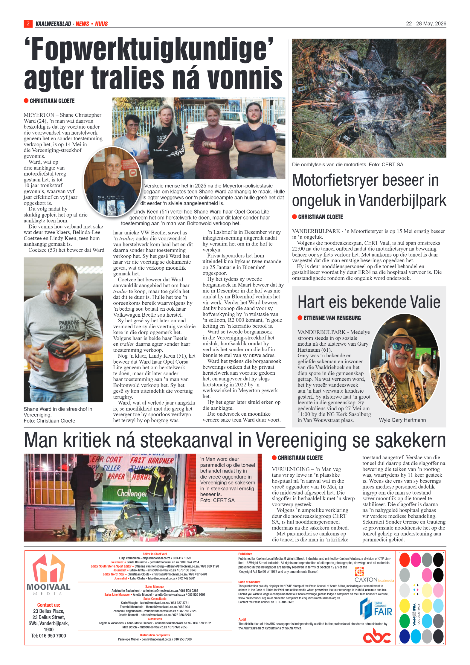 Vaalweekblad – 22 Mei 2026 page 2