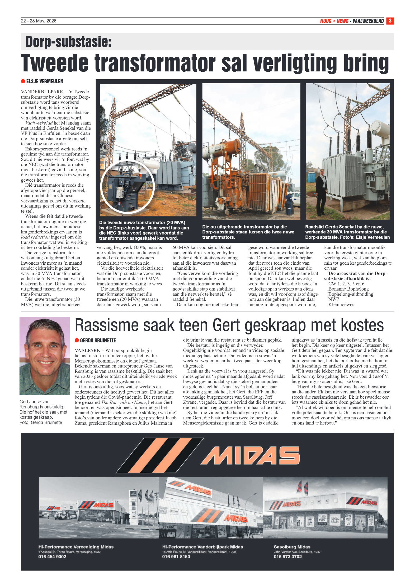 Vaalweekblad – 22 Mei 2026 page 3
