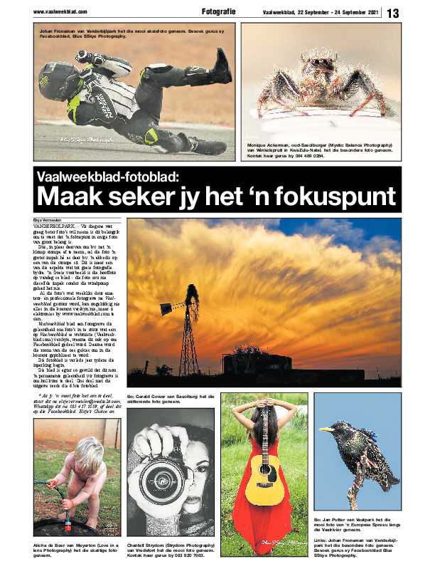 Vaalweekblad 22 September – 24 September 2021 page 13
