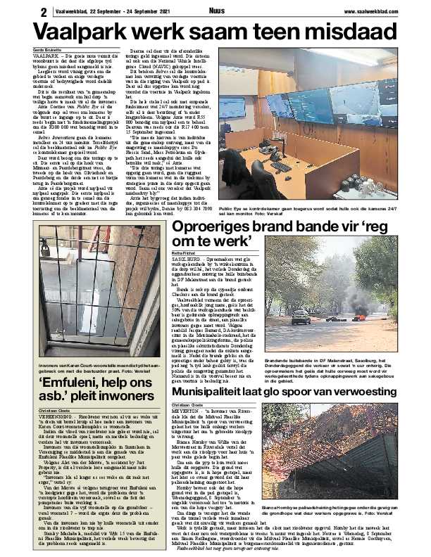 Vaalweekblad 22 September – 24 September 2021 page 2