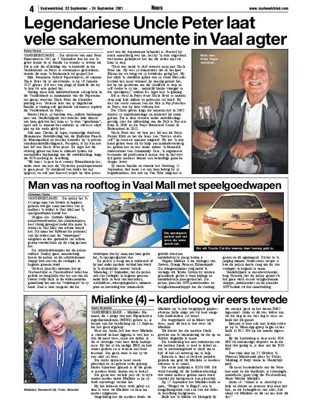 Vaalweekblad 22 September – 24 September 2021 page 4
