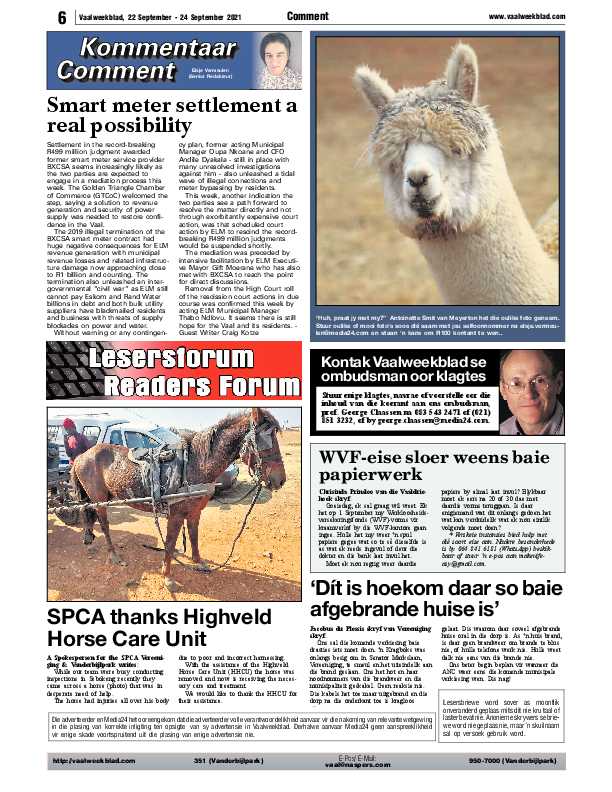 Vaalweekblad 22 September – 24 September 2021 page 6